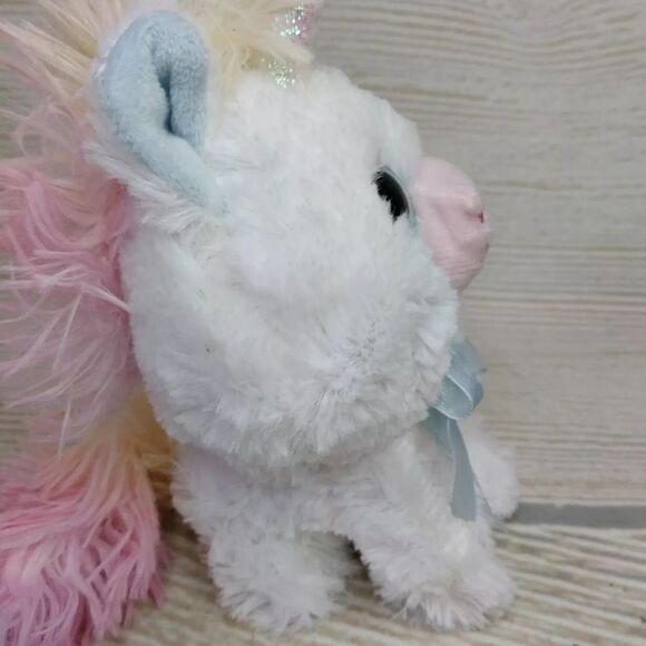 White Unicorn With Rainbow Tail Plush
Stuffed Animal 10 Inch Toy - Picture 9 of 16